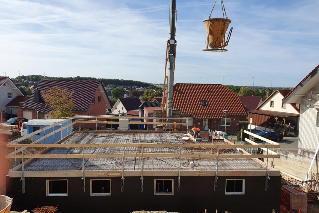 Betonage einer Geschossdecke